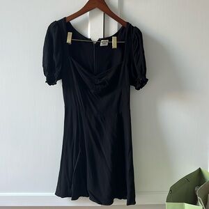 Aritzia Black Dress with Bell Sleeves